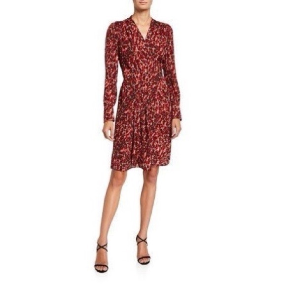 EQUIPMENT leopard-jacquard mini wrap dress - Picture 7 of 10